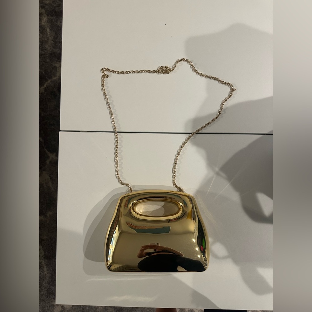 Gold “puffy” purse